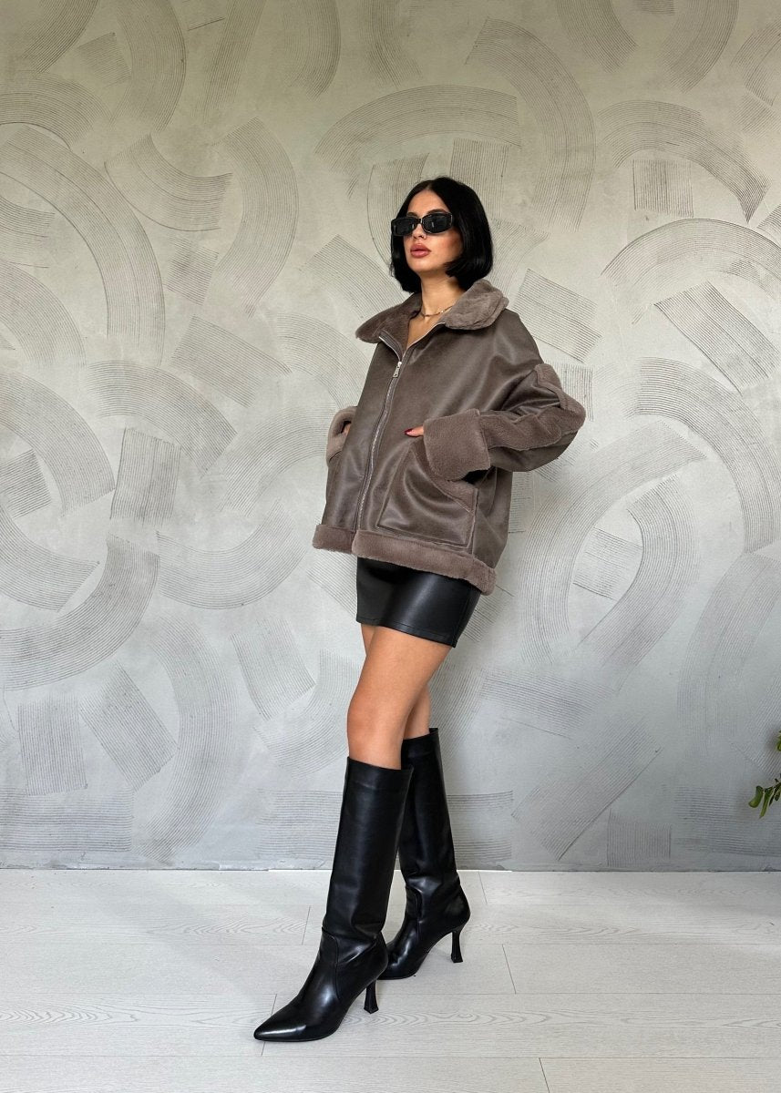 Gaiia Vintage Shearling Jacket - GAIIA